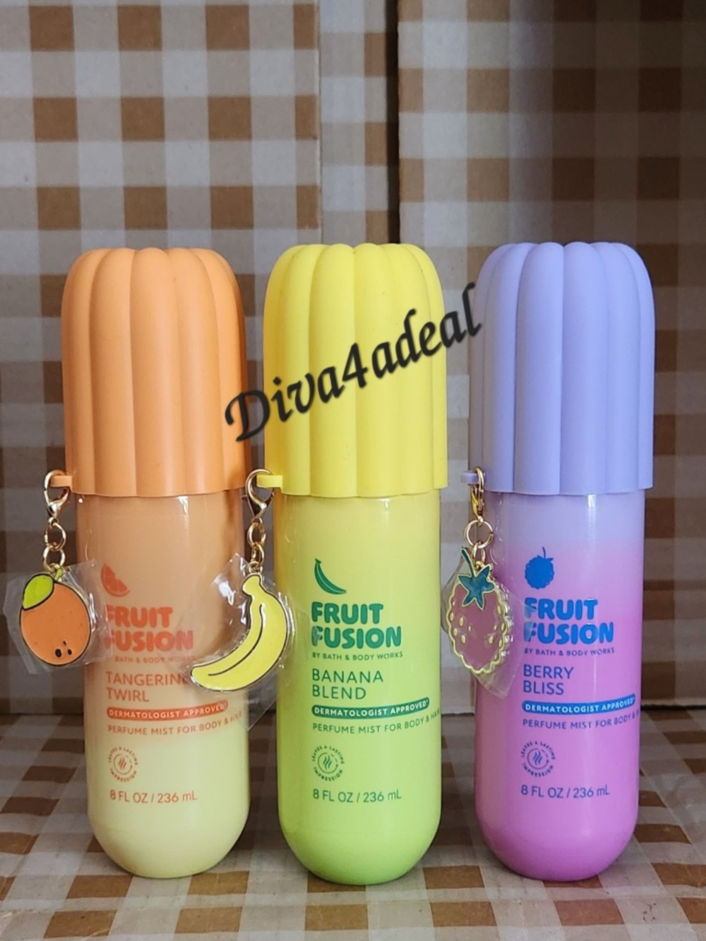 3X Bath & Body Works FRUIT FUSION Collection Bundle